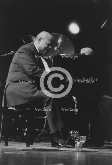 Oscar Peterson, North Sea Jazz Festival, Netherlands, 1995. Creator: Brian Foskett.