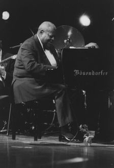 Oscar Peterson, North Sea Jazz Festival, Netherlands, 1995. Creator: Brian Foskett