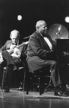 Oscar Peterson, Royal Albert Hall, London, 2005. Creator: Brian Foskett