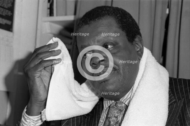 Oscar Peterson, Ronnie Scott's, Soho, London, 1973.   Artist: Brian O'Connor.