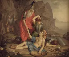 Oscar's death, 1828. Creator: Frederik Ludvig Storch
