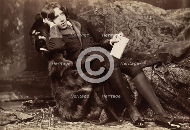 Oscar WiIde, Irish writer, wit and playwright, 1882. Artist: Napoleon Sarony