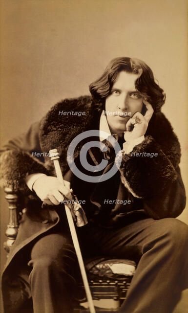 Oscar WiIde, Irish writer, wit and playwright, 1882. Artist: Napoleon Sarony