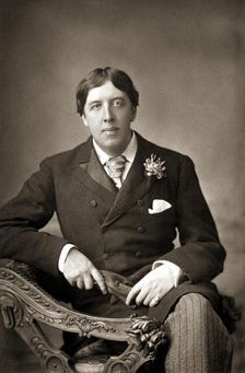 Oscar WiIde, Irish writer, wit and playwright, c1890