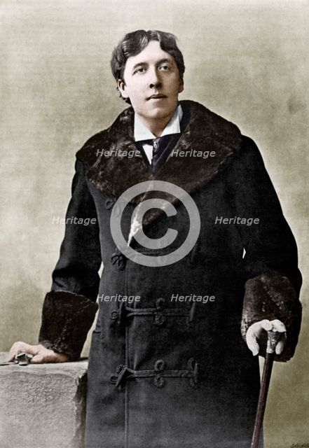 Oscar WiIde, Irish writer, wit and playwright, c1890. Artist: Unknown