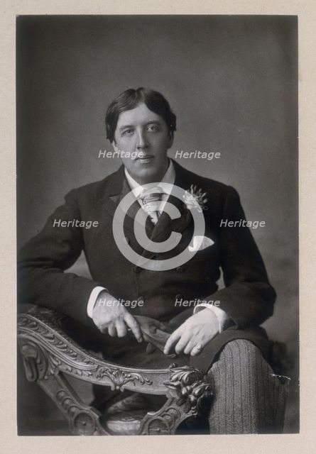 Oscar Wilde, c1890-c1894. Creator: W&D Downey.