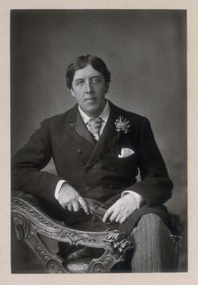 Oscar Wilde, c1890-c1894. Creator: W&D Downey