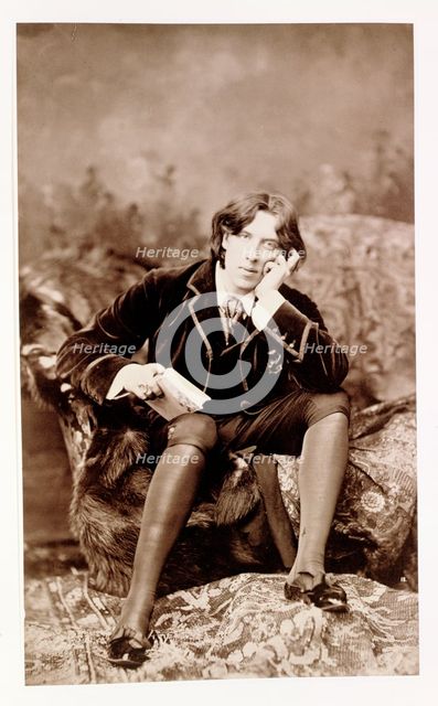 Oscar Wilde, Irish born wit and playwright, 1882. Creator: Unknown.