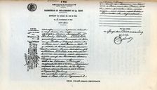 Oscar Wilde's death certificate, 1900. Creator: Unknown