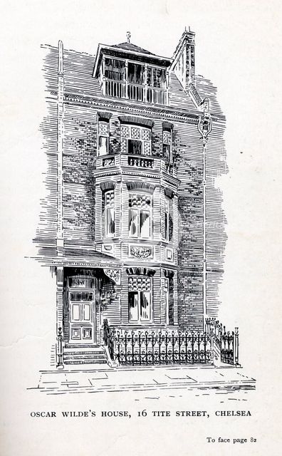 Oscar Wilde's House, 16 Tite Street, Chelsea, London, 1914. Creator: Unknown.