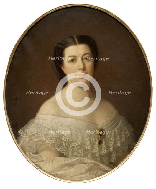 Oscara Fredrica Leopoldina Wahlström (1828-1895), married to banker..,c19th century. Creator: Amalia Lindegren.