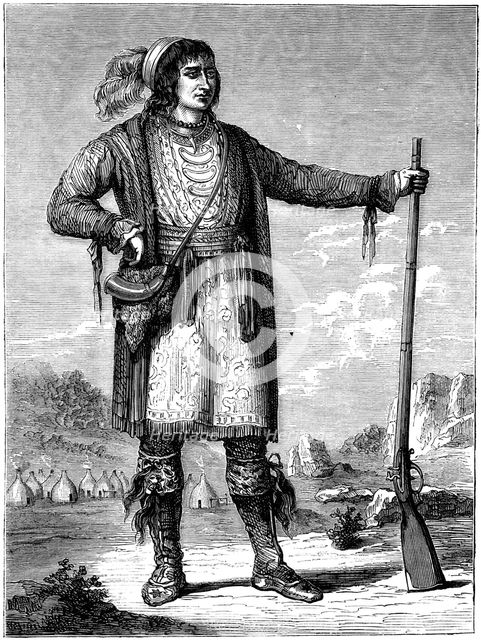 Osceola, Chief of the Seminoles, c1837 (c1880). Artist: Unknown