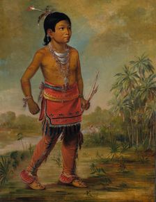 Osceola Nick-a-no-chee, a Boy, 1840. Creator: George Catlin