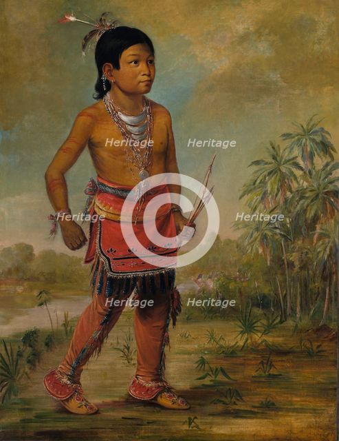 Osceola Nick-a-no-chee, a Boy, 1840. Creator: George Catlin.
