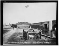 Osceola's grave, Fort Moultrie, Charleston, S.C., c1900. Creator: Unknown