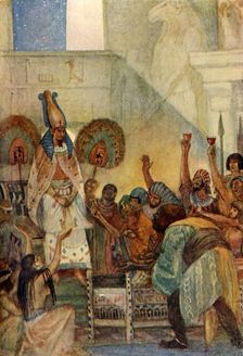 Osiris beguiled into the Chest 1915. Creator: Evelyn Paul