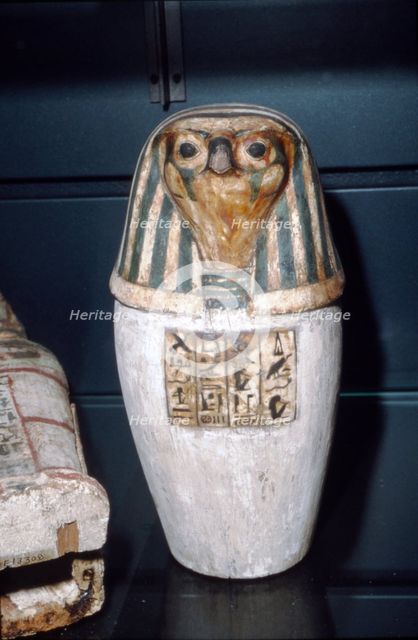 Osiris Canopic Jar, 22nd Dynasty, c1550BC-1069 BC. Artist: Unknown.