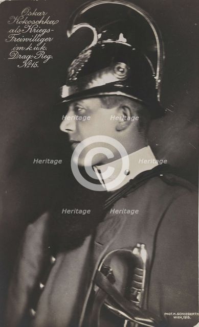 Oskar Kokoschka as a Military volunteer, 1915. Creator: Schieberth, Hermann (1876-c. 1948).