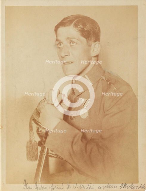 Oskar Kokoschka as Lieutenant, 1916. Creator: Unknown photographer.