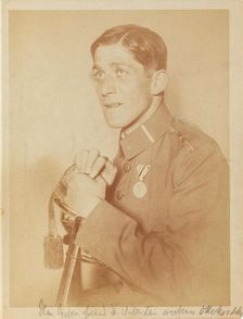 Oskar Kokoschka as Lieutenant, 1916. Creator: Unknown photographer