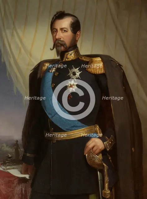 Oskar I, 1799-1859, King of Sweden and Norway, 1858. Creator: Carl Theodor Staaf.