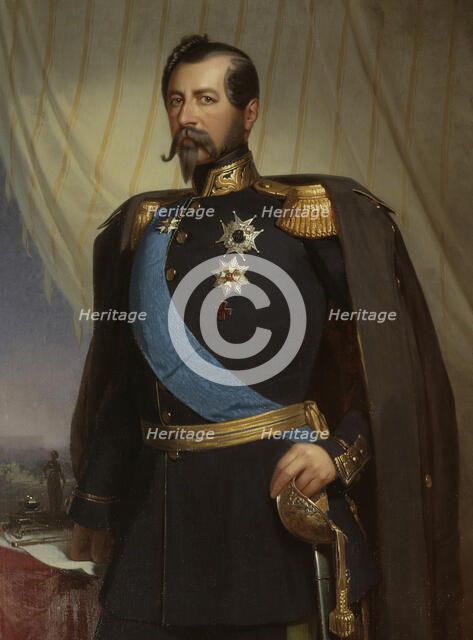 Oskar I, 1799-1859, King of Sweden and Norway, 1858. Creator: Carl Theodor Staaf.
