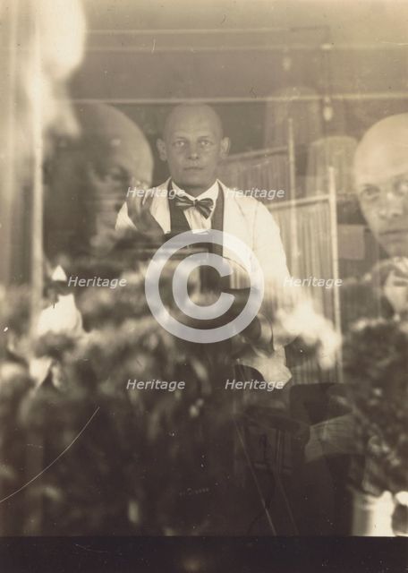 Oskar Schlemmer at Prellerstrasse Studio, 1925. Creator: Oskar Schlemmer.