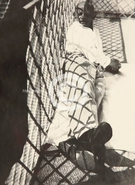 Oskar Schlemmer in Ascona, 1927. Creator: Laszlo Moholy-Nagy.