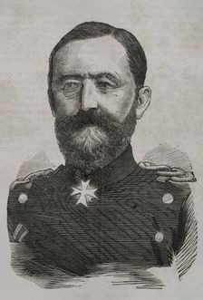 Oskar von Sperling (Oskar Ernst Karl von Sperling) (1814-1872), German major general, 1870. Creator: Unknown