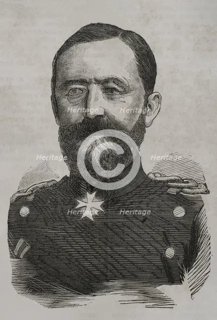 Oskar von Sperling (Oskar Ernst Karl von Sperling) (1814-1872), German major general, 1870.  Creator: Unknown.
