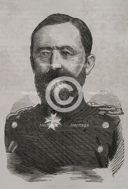 Oskar von Sperling (Oskar Ernst Karl von Sperling) (1814-1872), German major general, 1870.  Creator: Unknown.