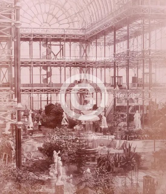 'Osler's Crystal Fountain', Crystal Palace, Sydenham, 1852-1854. Creator: Philip Henry Delamotte.