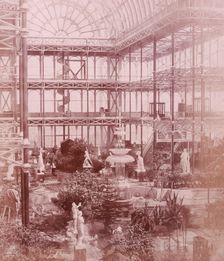 Osler's Crystal Fountain Crystal Palace, Sydenham, 1852-1854. Creator: Philip Henry Delamotte