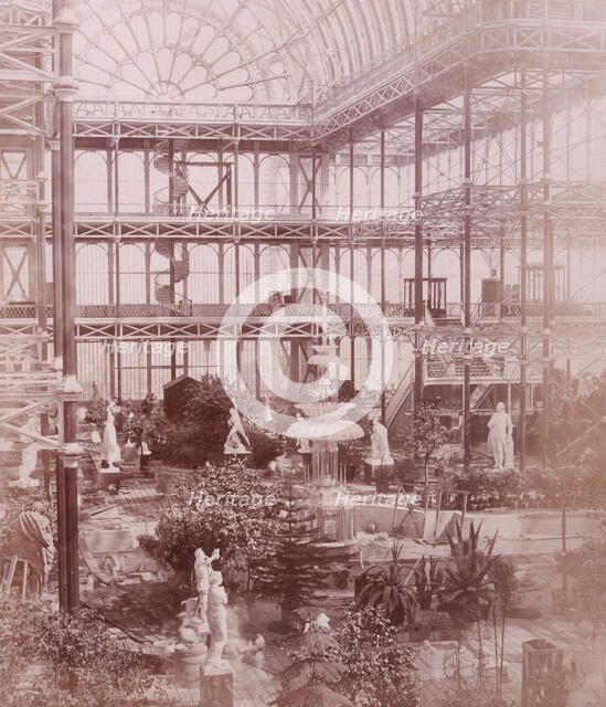 'Osler's Crystal Fountain', Crystal Palace, Sydenham, 1852-1854. Creator: Philip Henry Delamotte.