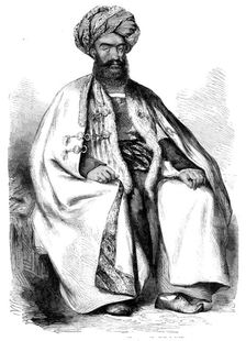 Osman Khan, Wuzeer to Shah Soojah - from a drawing by W. Carpenter, Jun., 1858. Creator: Unknown