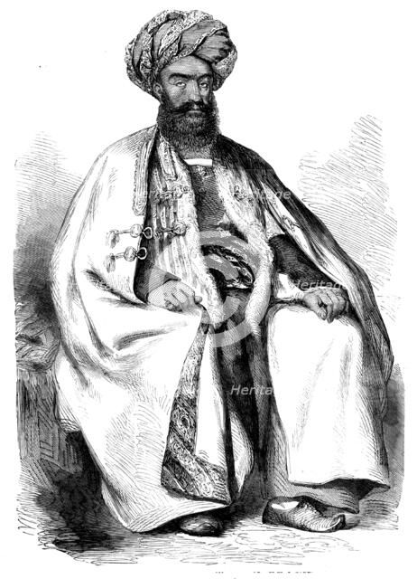Osman Khan, Wuzeer to Shah Soojah - from a drawing by W. Carpenter, Jun., 1858. Creator: Unknown.