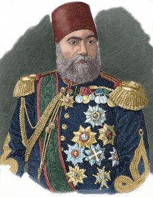 Osman Nuri Pasha, also Gazi Osman Pasha (1832-1900), Ottoman Turkish field marshal. Creator: Unknown