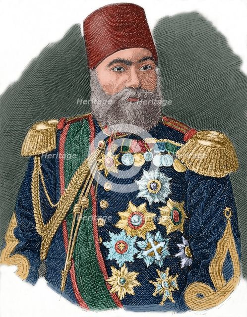 Osman Nuri Pasha, also Gazi Osman Pasha (1832-1900), Ottoman Turkish field marshal. Creator: Unknown.