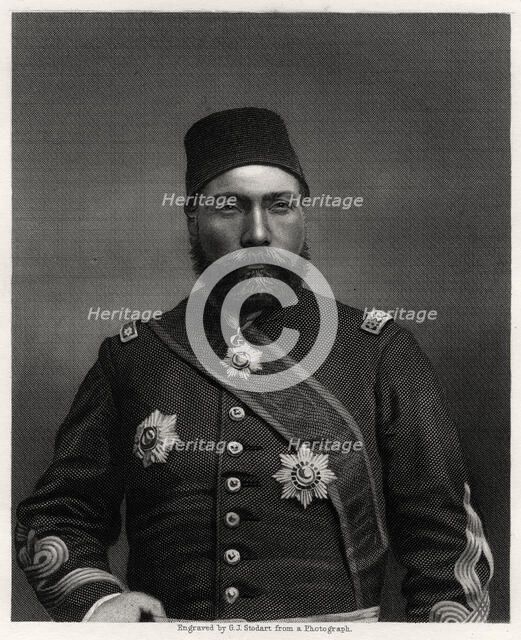 Osman Nuri Pasha, field marshal of the Ottoman Empire, 19th century. Artist: George J Stodart
