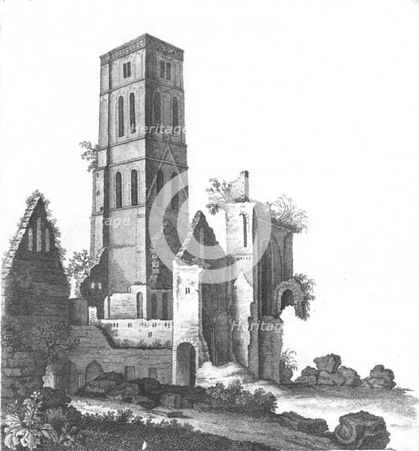 Osney Abbey near Oxford, late 18th-early 19th century. Artist: Unknown.