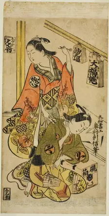 Osome and Hisamatsu, c. 1720. Creator: Okumura Toshinobu