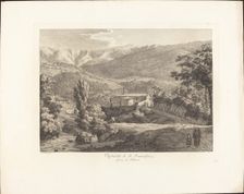 Ospitaletto di San Francesco, fuori di Subiaco, c. 1795. Creator: Jacob Wilhelm Mechau