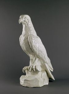 Osprey, seated, c1710-1760. Artists: Unknown, Meissen porcelain