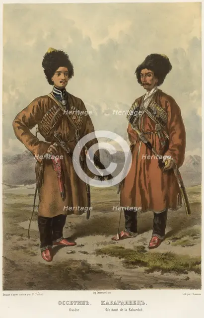 Ossetin. Kabardian, 1862. Creator: Frants Taikhel.