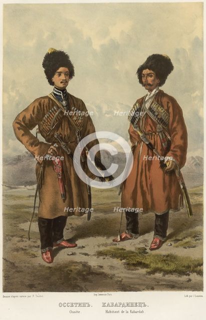 Ossetin. Kabardian, 1862. Creator: Frants Taikhel.