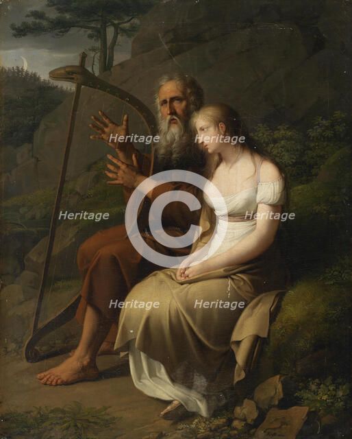 Ossian and Malvina, 1810. Creator: Krafft, Johann Peter (1780-1856).
