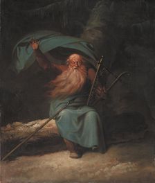 Ossian Singing His Swan Song, 1780-1782. Creator: Abildgaard, Nicolai Abraham (1743-1809)