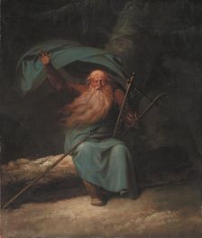 Ossian Singing His Swan Song, 1780-1782. Creator: Nicolai Abraham Abildgaard