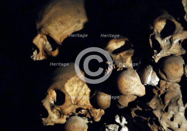 Ossuary chapel, Our Lady of the Conception of the Capuchins, Rome, Italy, 2009.  Creator: LTL.