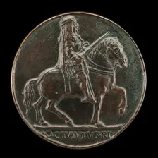Ottaviano Riding with Drawn Sword [reverse], c. 1498. Creator: Unknown